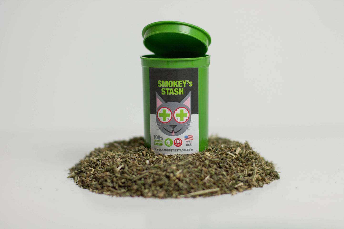 Smokey's Stash Organic Catnip Og Puss Pop Top