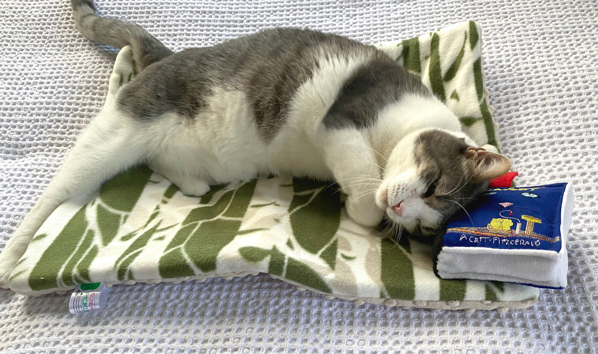 Handmade Cat Toy- Plush Book for Cats "The Great Catsby"