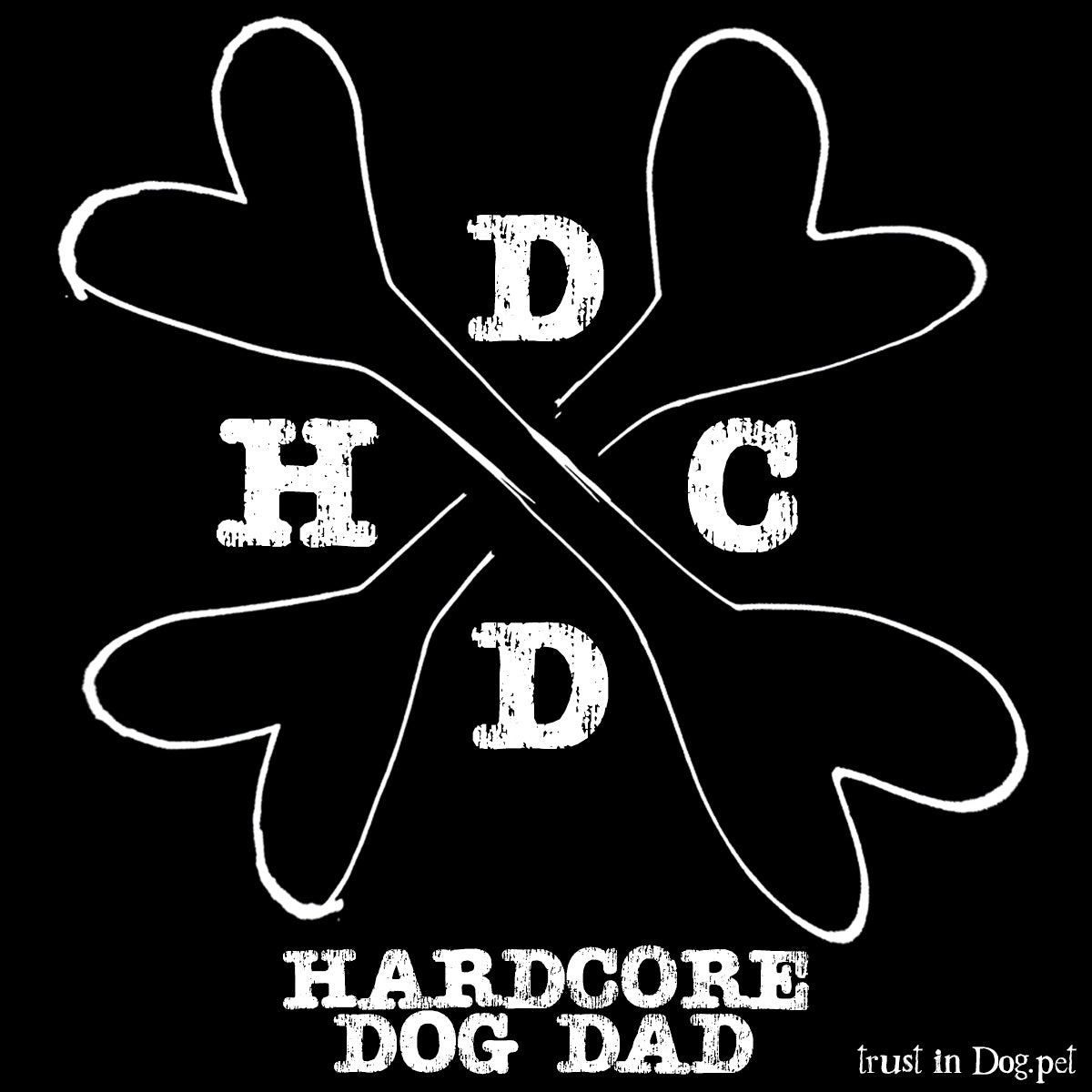 Hardcore Dog Dad Sticker