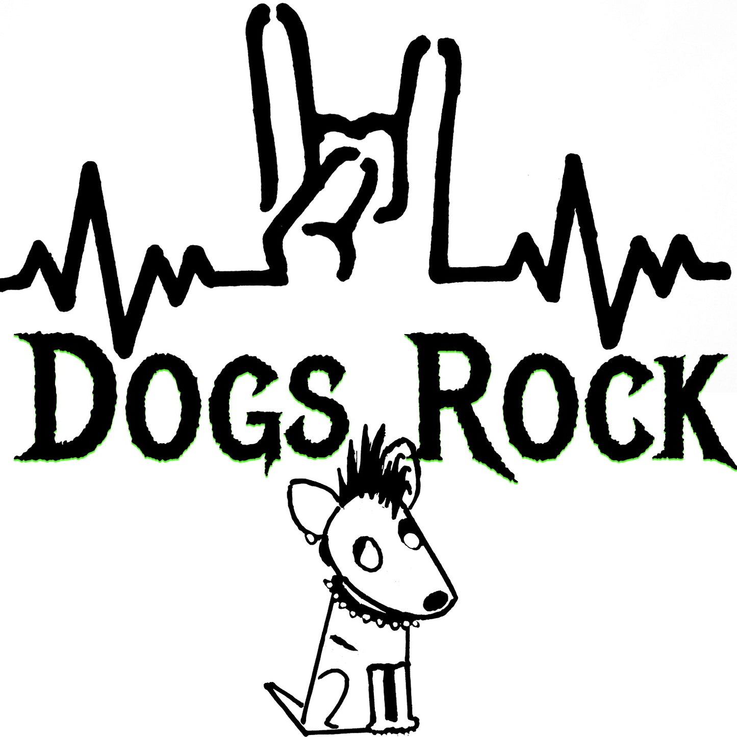 Dogs Rock Sticker