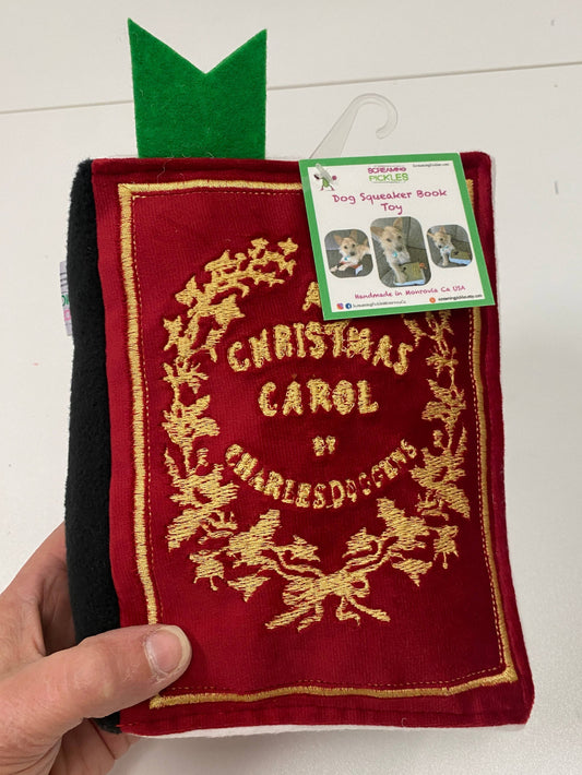 Handmade Cat Toy- Plush Book for Cats " A Christmas Carol"