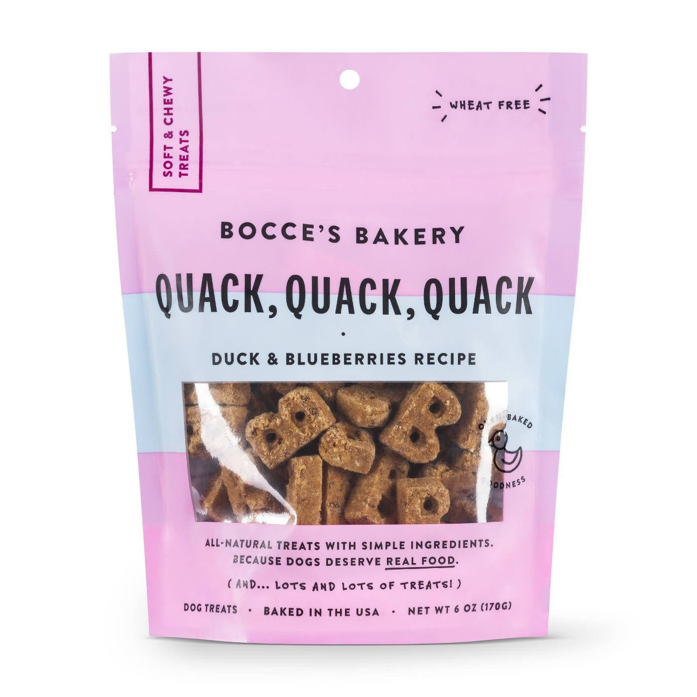 Bocce's Bakery Biscuits Dog Treats Quack Quack
