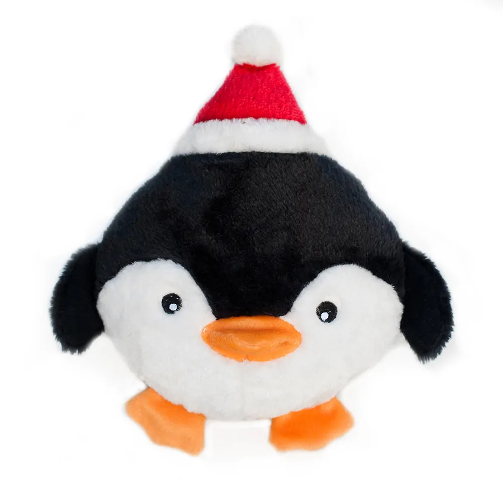 Zippy Paws Holiday Brainy Dog Toy Penguin