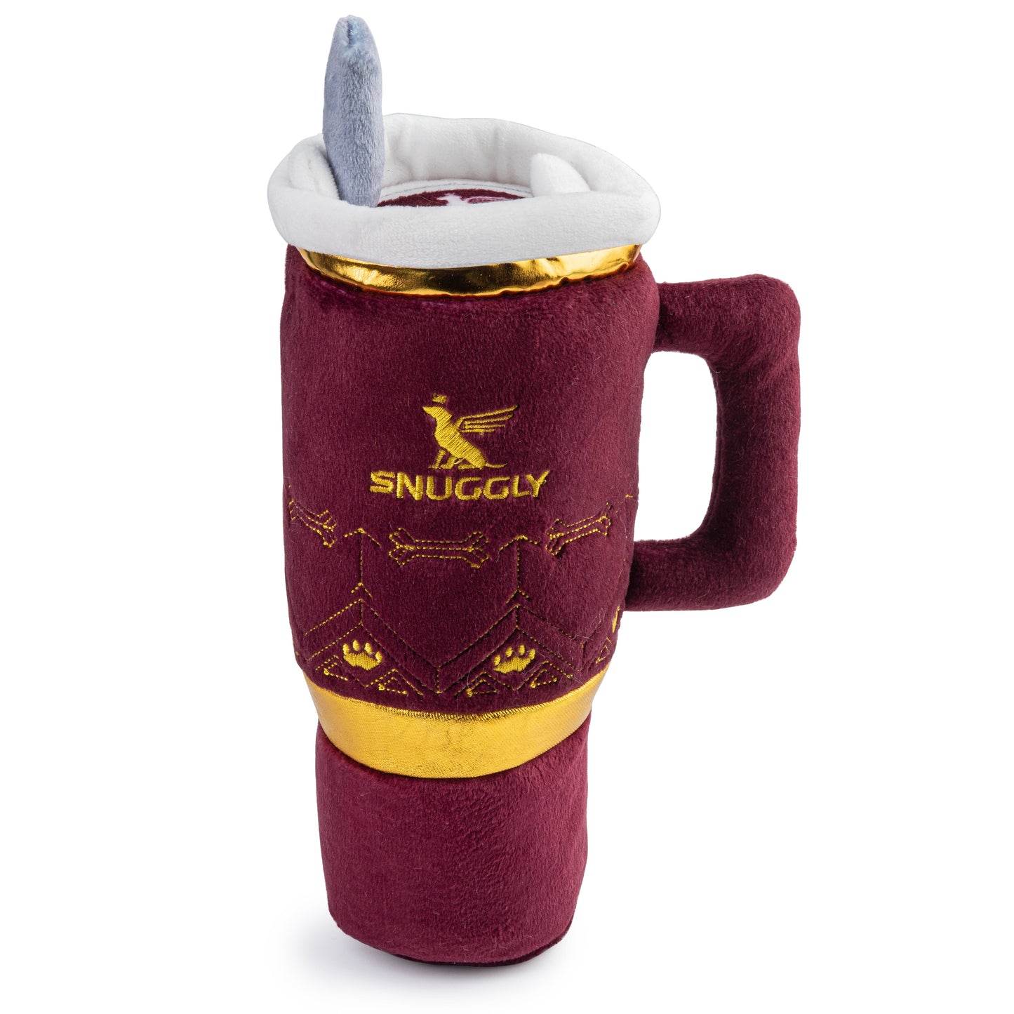 Haute Diggity Dog Snuggly Cup Dog Toy Red
