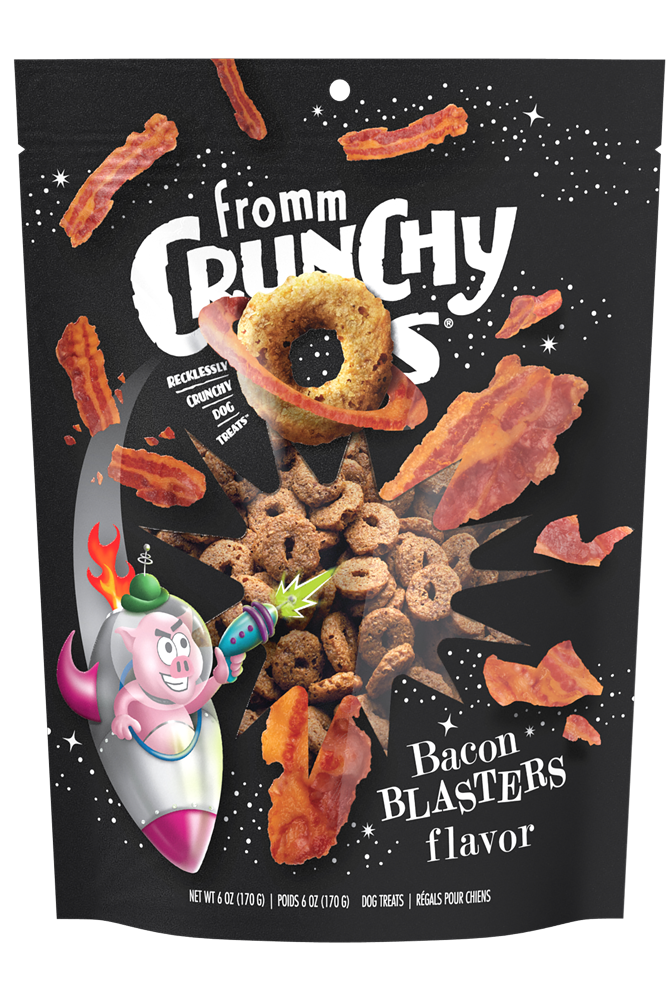 Fromm Crunchy O's Bacon Blast Dog Treats 26oz