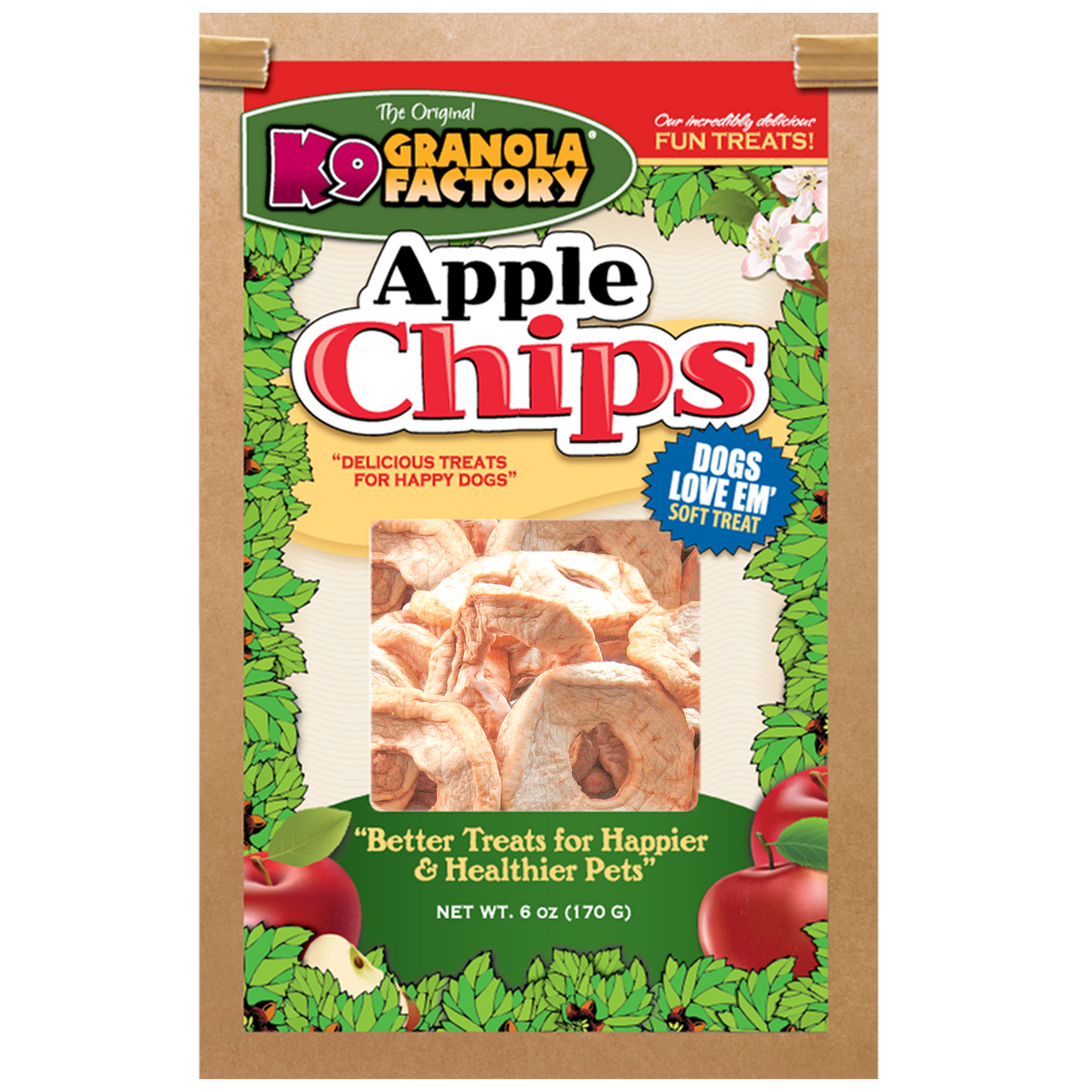 K9 Granola Factory Natural Chips Apple