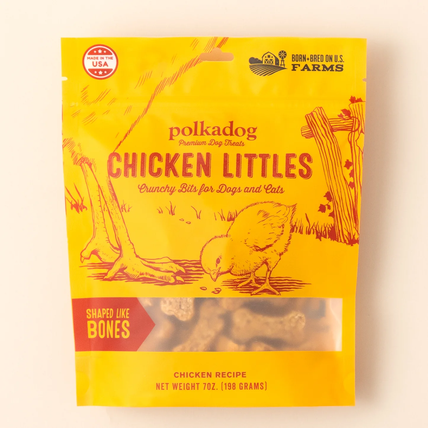 Polkadog Crunchy Bone Treats Chicken Littles