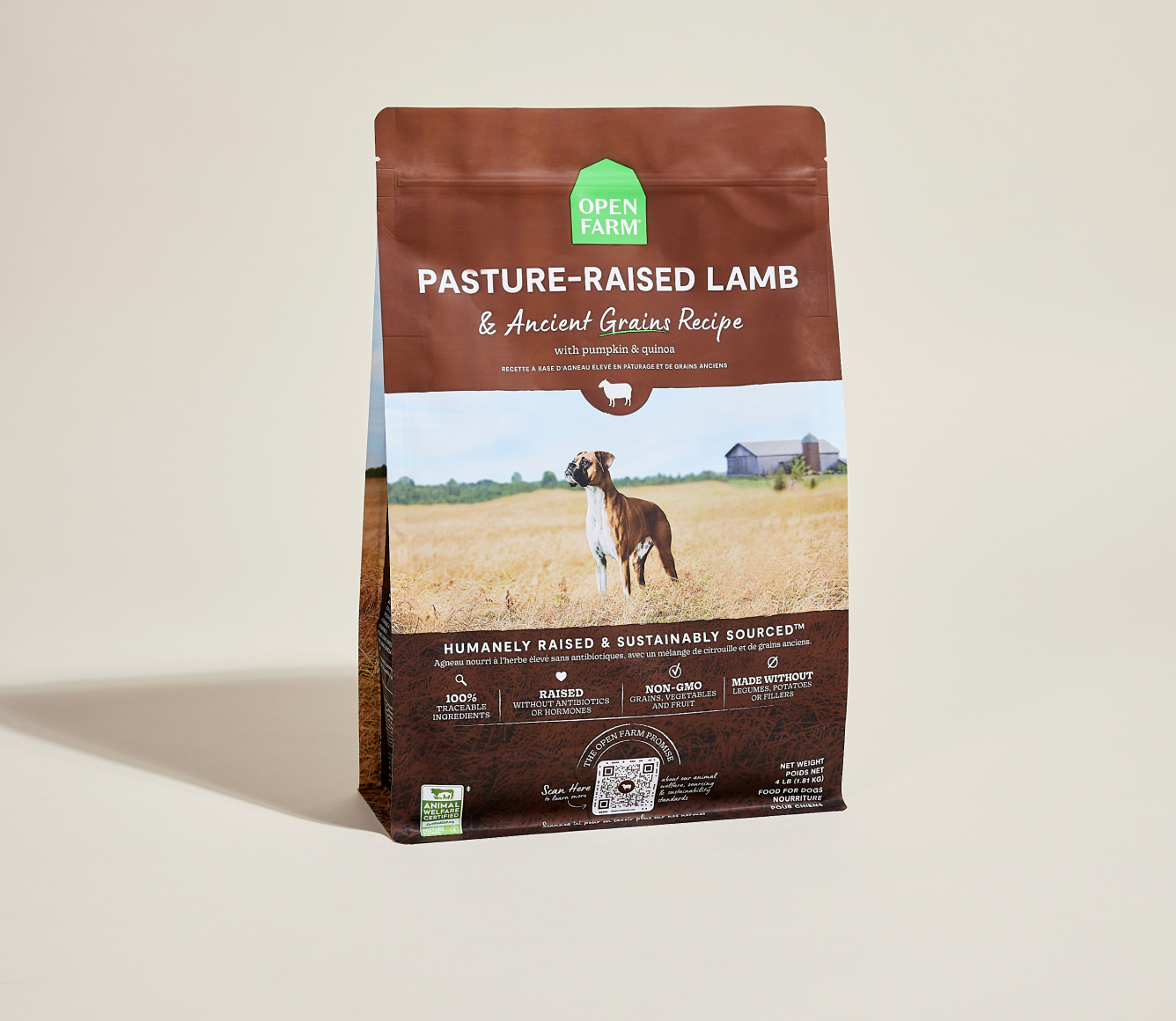 Open Farm Ancient Grains Pasture Lamb Dry Dog Food 11lb