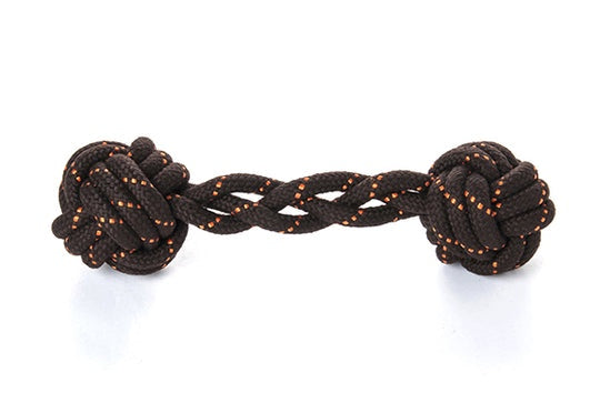 PLAY Scout & About Rope Toy Barbell Large