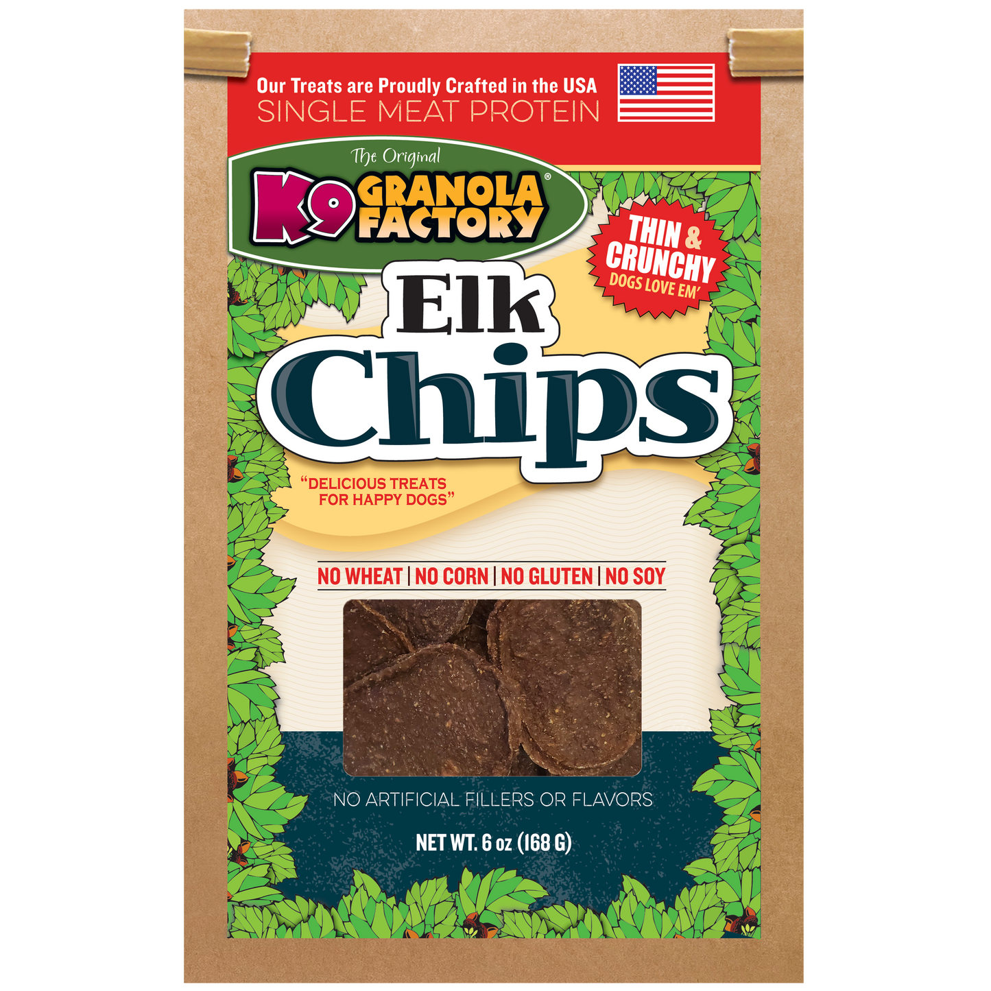 K9 Granola Factory Natural Chips Elk