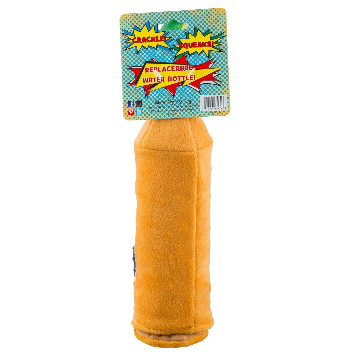 Grrrona Beer Water Bottle Crackler Toy Squeaker Dog Toy