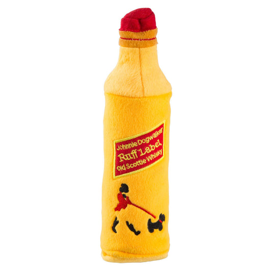 Johnnie Dogwalker Water Bottle Crackler Toy Squeaker Dog Toy