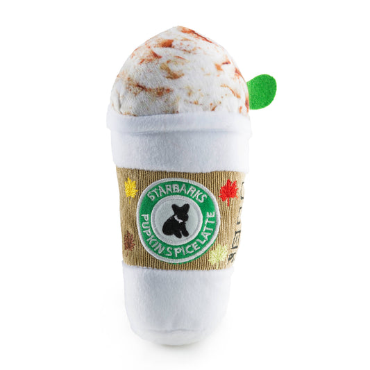 Starbarks Pupkin Spice Latte Squeaker Halloween Fall Dog Toy
