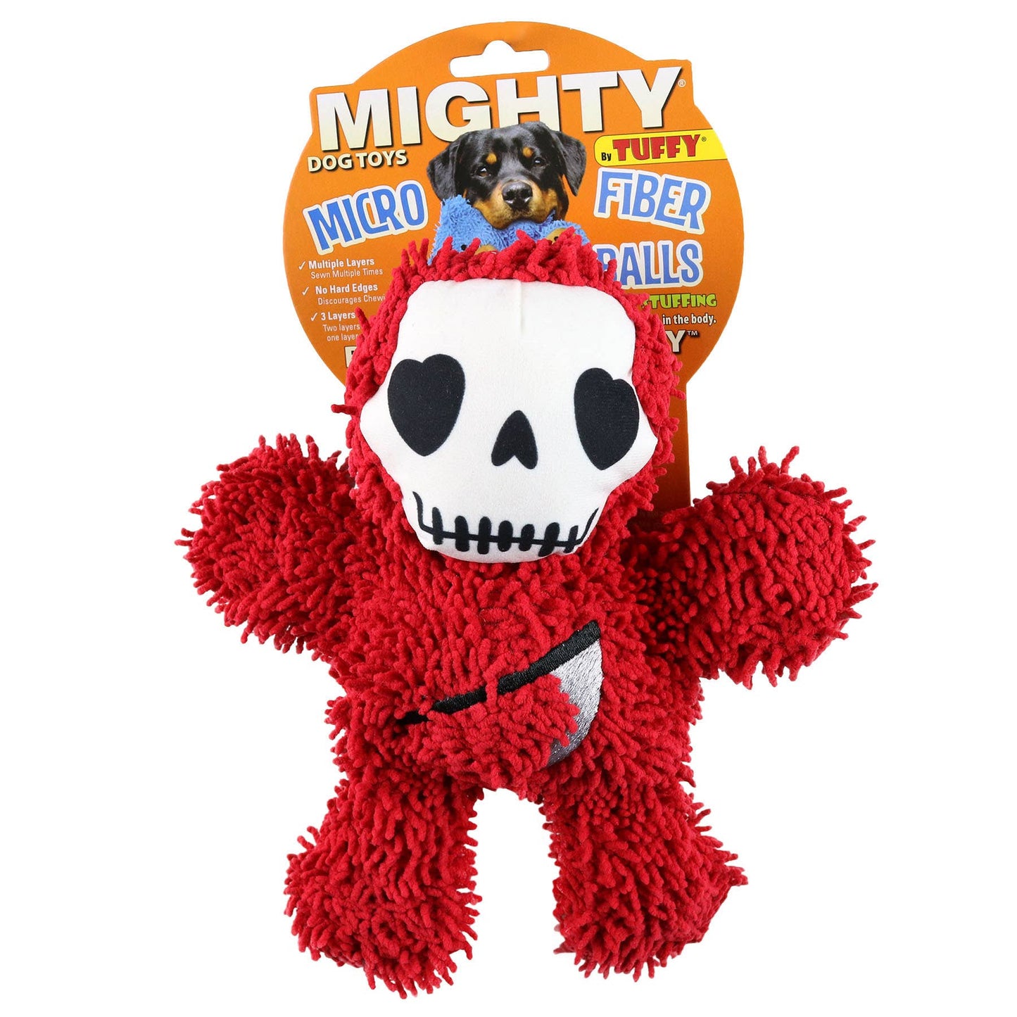Mighty Microfiber Ball Grim Reaper,Halloween Squeaky Dog Toy