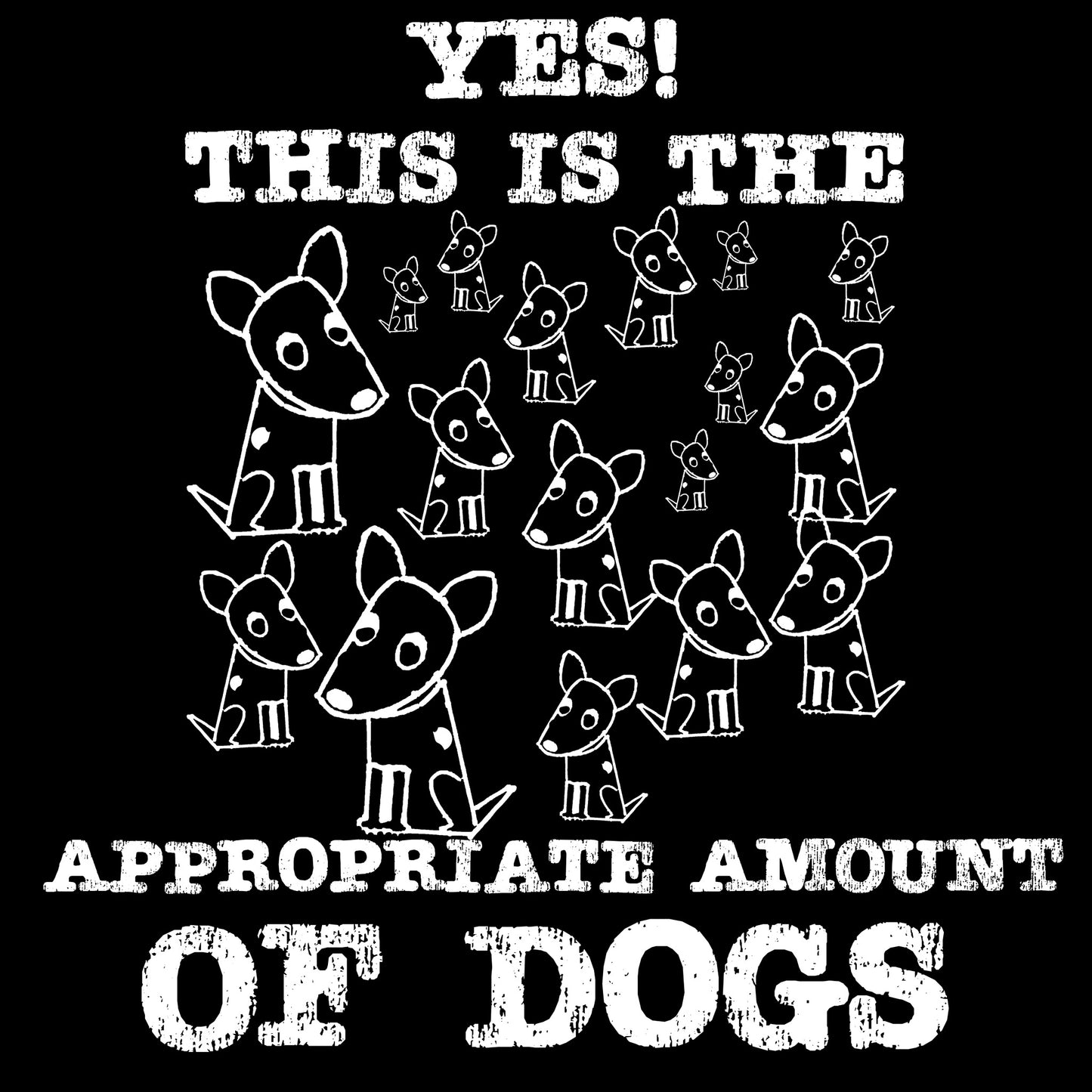 The Appropriate Amount of Dogs Sticker