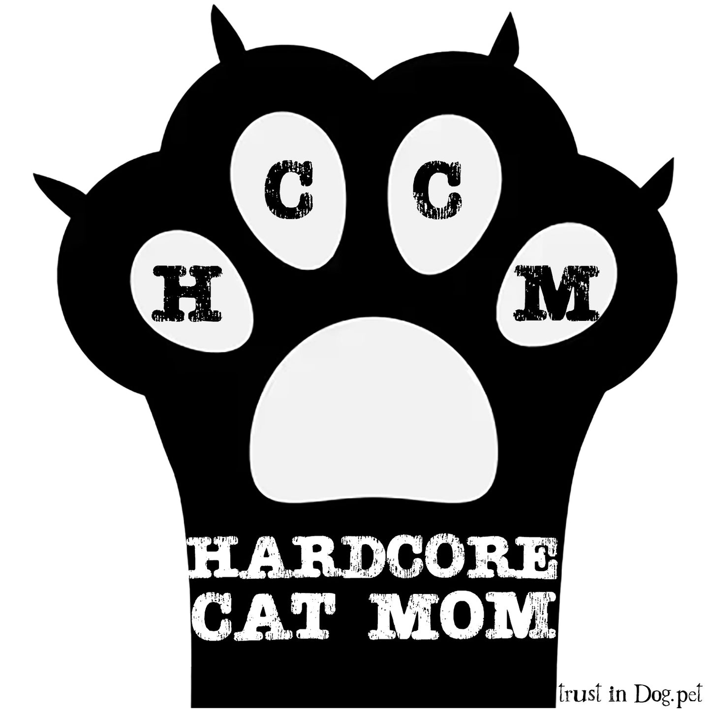Hardcore Cat Mom Sticker
