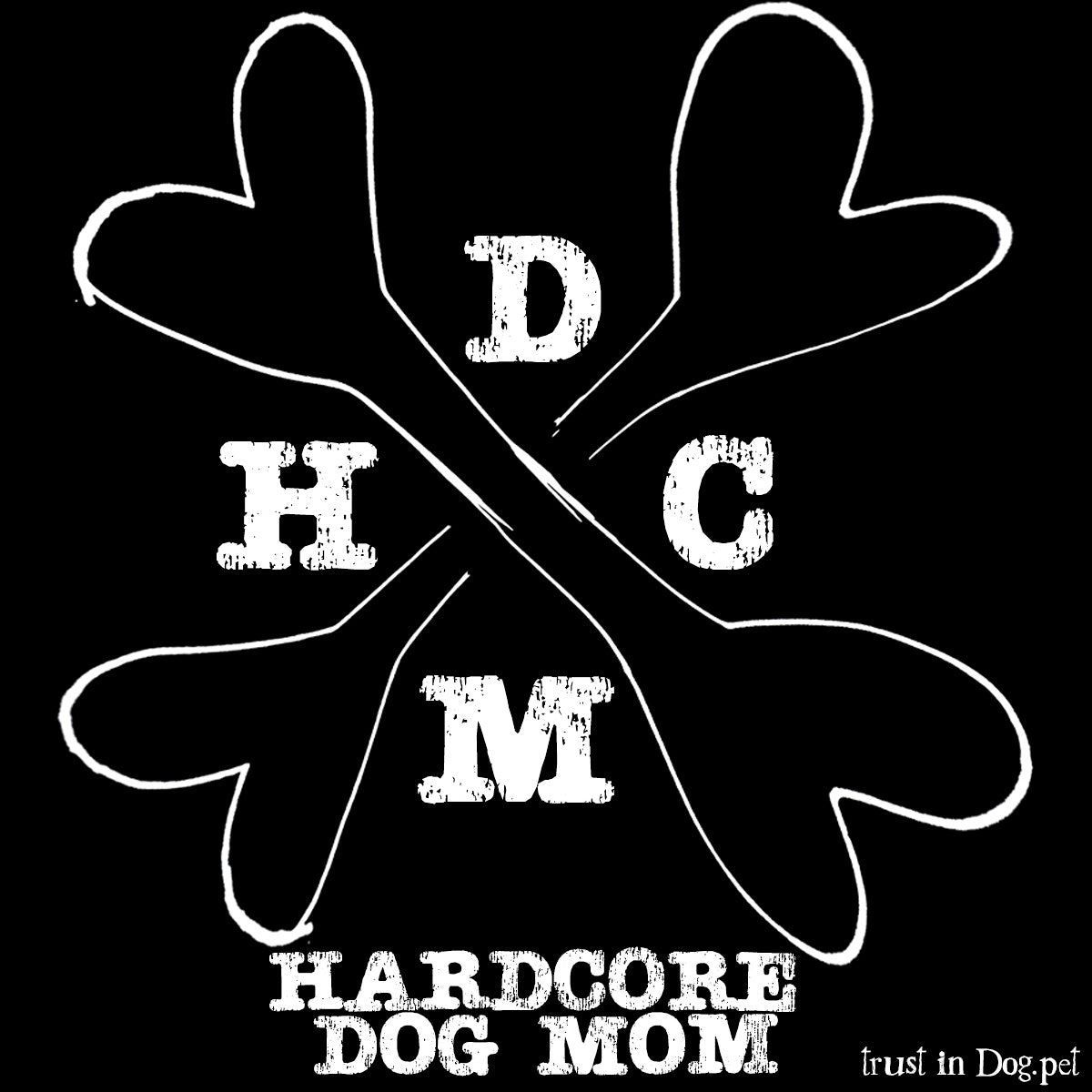 Hardcore Dog Mom Sticker
