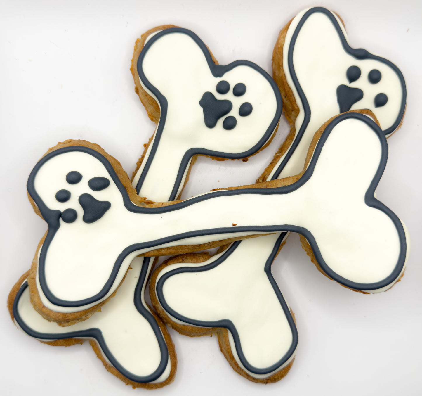 Large Cartoon Bone Organic Dog Cookies Case