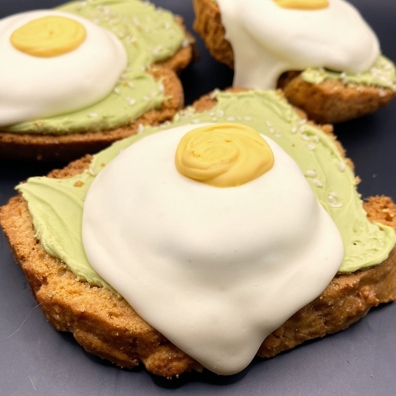 Avocado Toast with Fried Egg Organic Dog Cookie Case