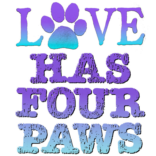 Love Has Four Paws Sticker
