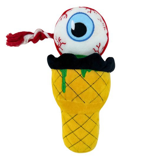 Eye-Scream Sundae Plush Dog Toy
