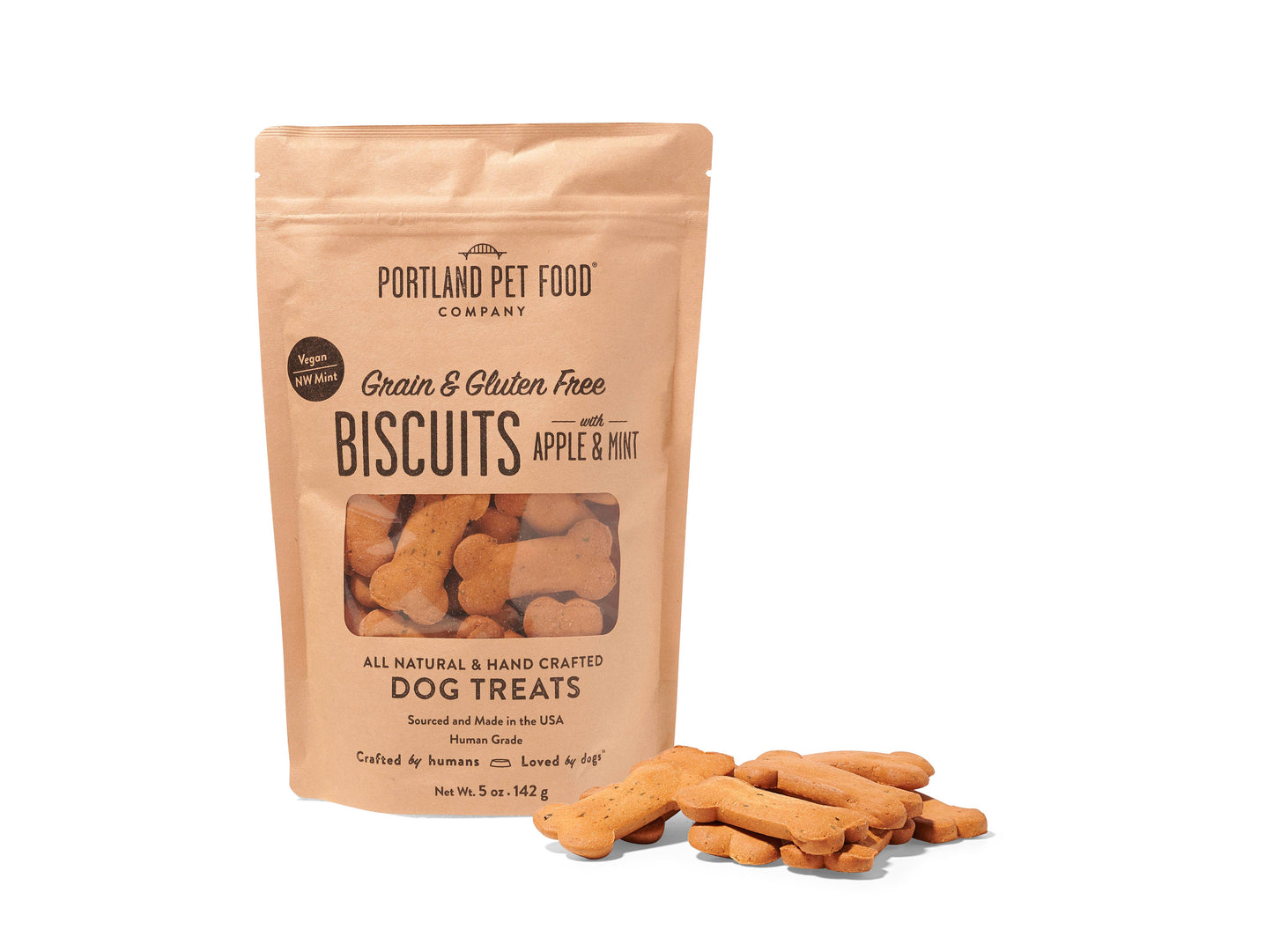 Grain & Gluten-Free Apple & Mint Biscuit Dog Treats