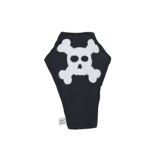 Skull Coffin -Felt Catnip Toy