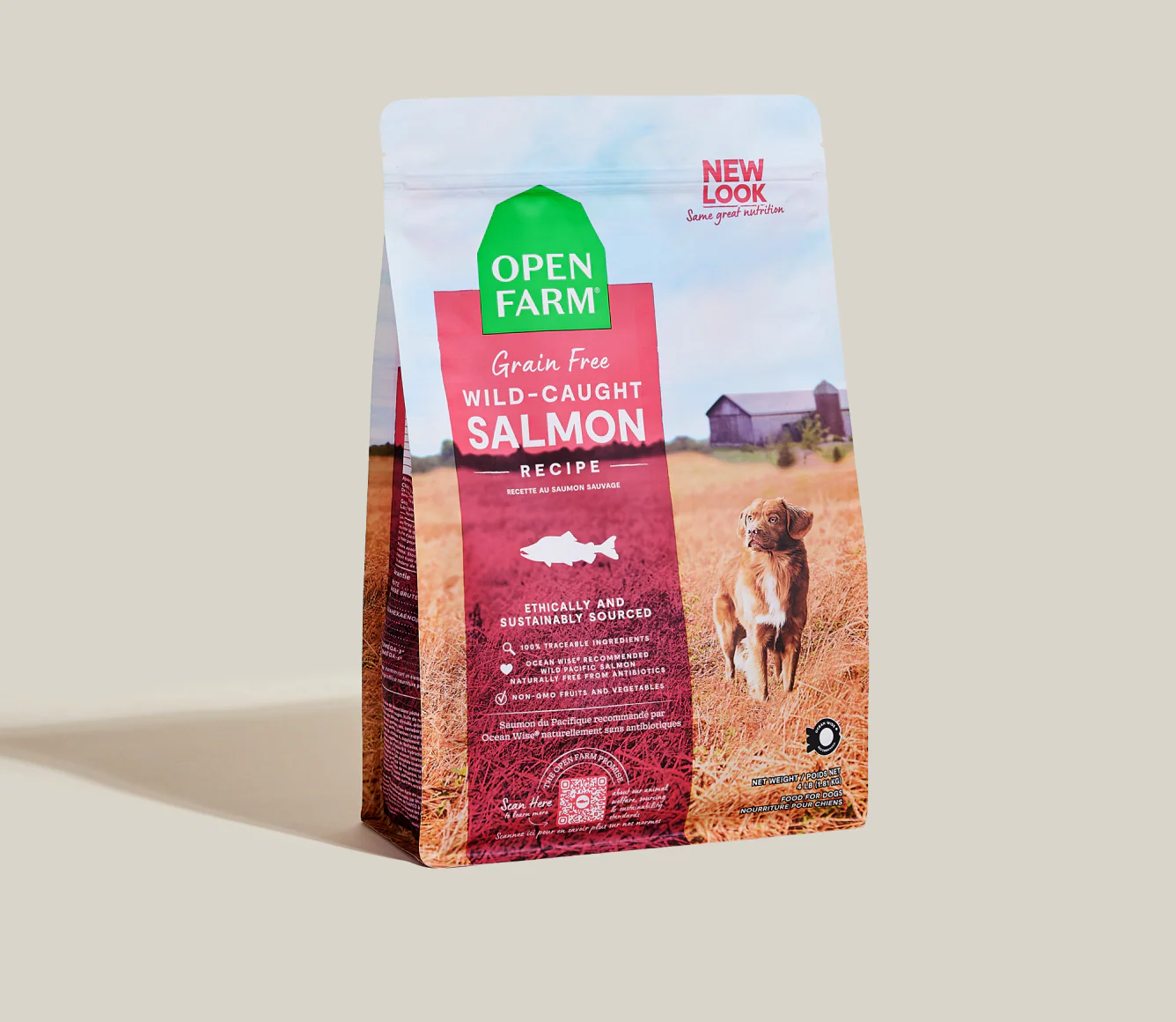 Open Farm Grain Free Wild Salmon Dry Dog Food 22lb