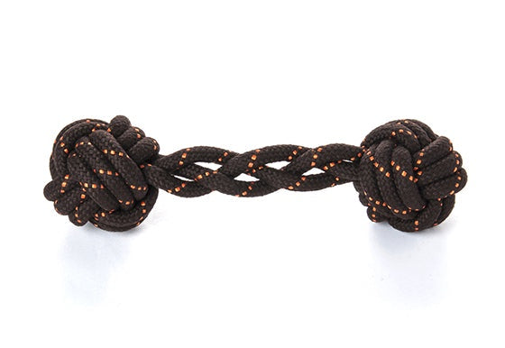 PLAY Scout & About Rope Toy Barbell Small