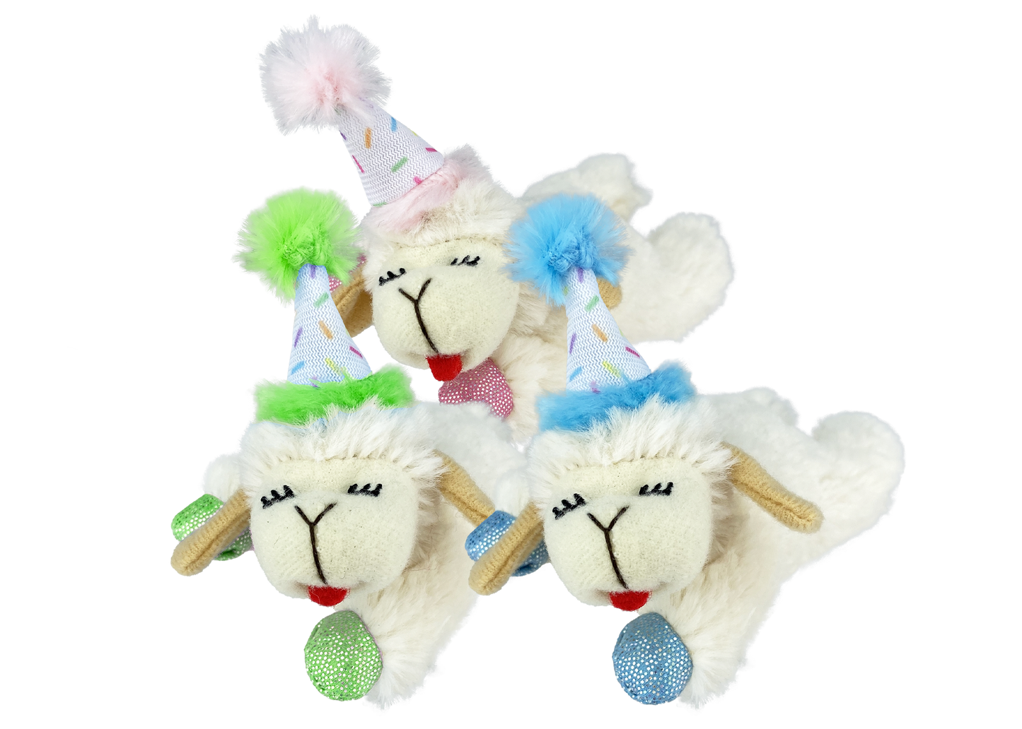Multipet Plush Lamb chop Dog Toy Cat Birthday Small