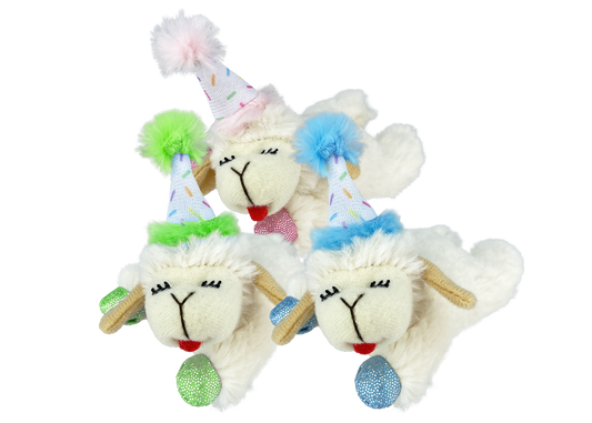 Multipet Plush Lamb chop Dog Toy Cat Birthday Small