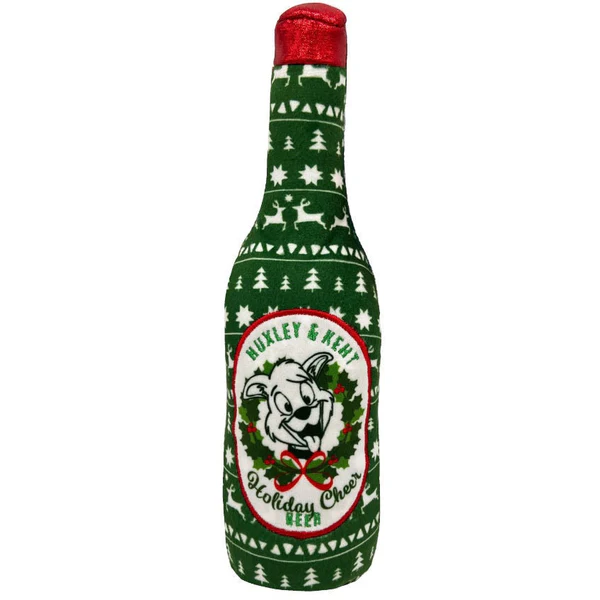 Lulubelles Holiday Cheer Beer Dog Toy Large