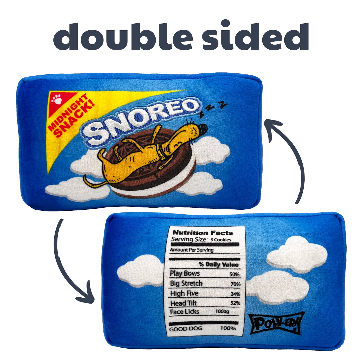 Lulubelles Power Plush Dog Toy Snoreo Small