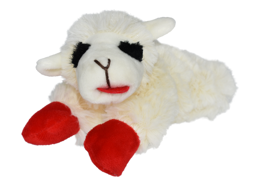Multipet Plush Lamb chop Dog Toy  Medium