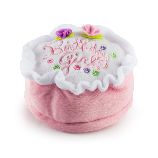 Haute Diggity Dog Birthday Dog Toy Birthday Girl Cake Small