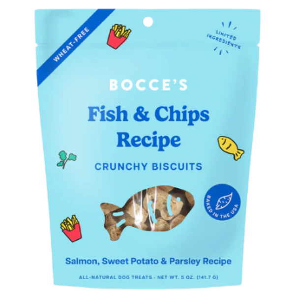 Bocce's Bakery Dog Treats Fish & Chips