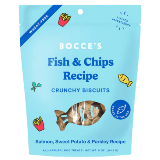 Bocce's Bakery Dog Treats Fish & Chips