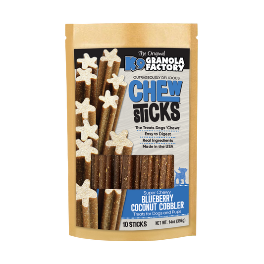 K9 Granola Factory Chew Sticks Blueberry Coconut