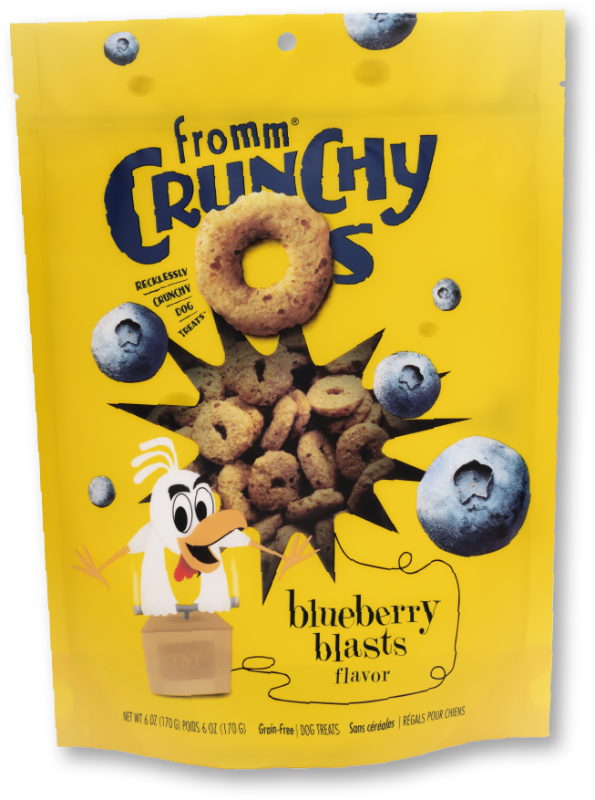 Fromm Crunchy O's Blueberry Blasts Dog Treats 26oz