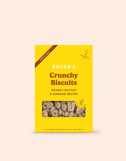 Bocce's Bakery Basics Dog Treats Peanut Butter + Banana