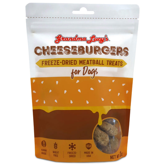 Grandma Lucy's Meatballs Dog Treats Cheeseburger