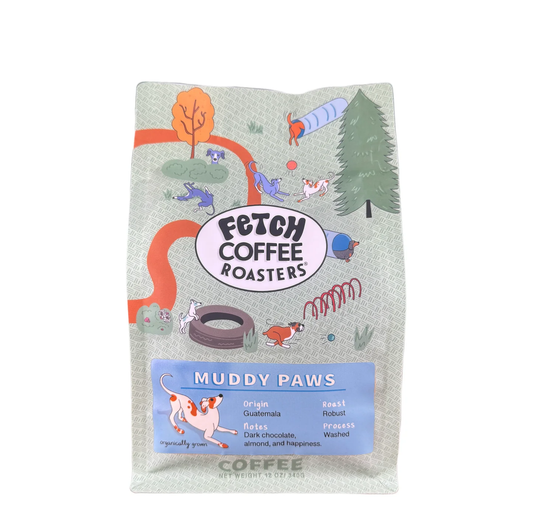 Fetch Coffee Roasters Whole Bean Coffee Muddy Paws