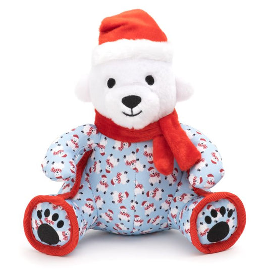 Worthy Dog Holiday Toys Polar Bear Large