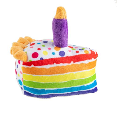 Haute Diggity Dog Birthday Dog Toy Cake Slice Large