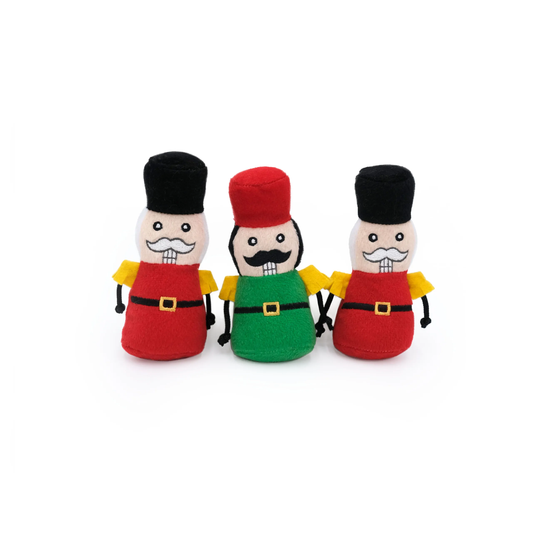 Zippy Paws Holiday Miniz Dog Toys Nutcrackers