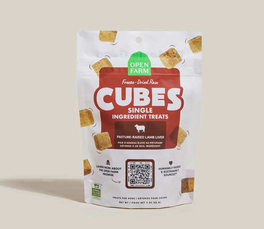 Open Farm Certified Humane Freeze Dried Cubes Lamb Liver