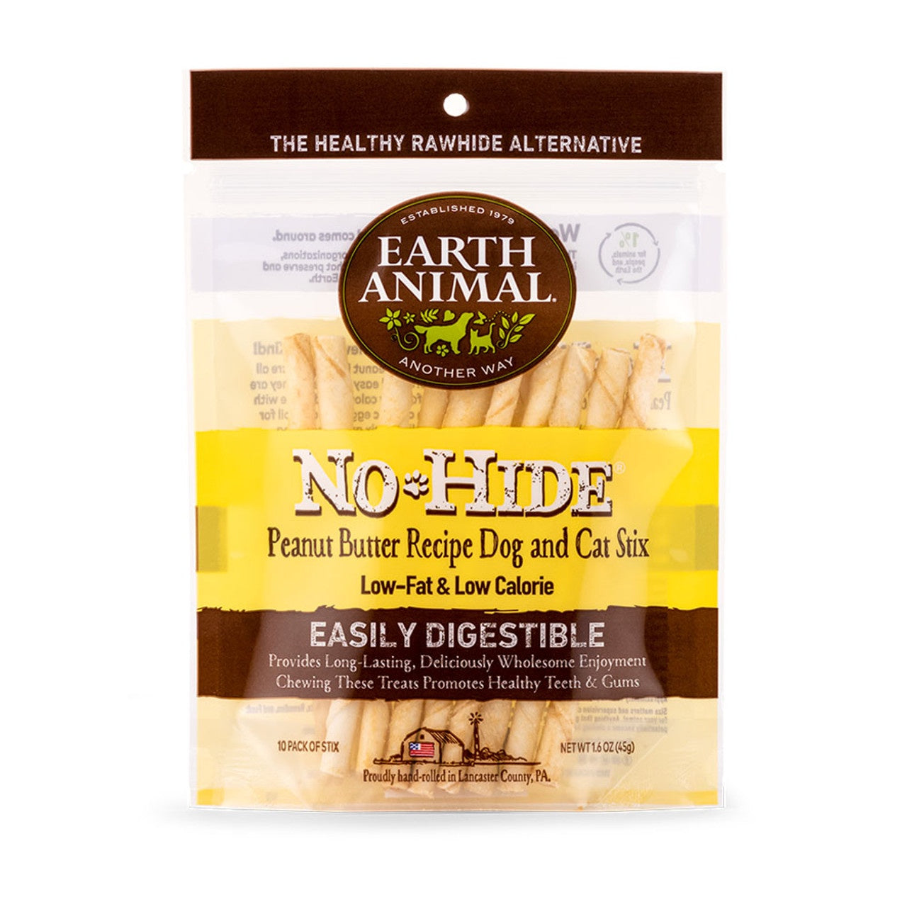Peanut Butter No Hide Chews Stix 10 pack