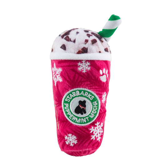 Haute Diggity Dog Starbarks Holiday Drinks  Dog Toy Original Puppermint Mocha X Large