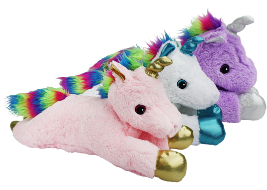 Multipet Jumbo Unicorns Plush Dog Toy Assorted Colors 24"