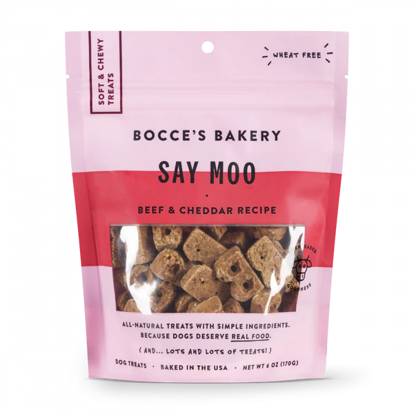 Bocce's Bakery Biscuits Dog Treats Say Moo